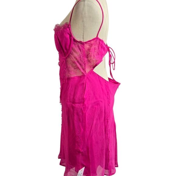 ASOS Design Pink With Corset Mini Dress NWT - Picture 4 of 8
